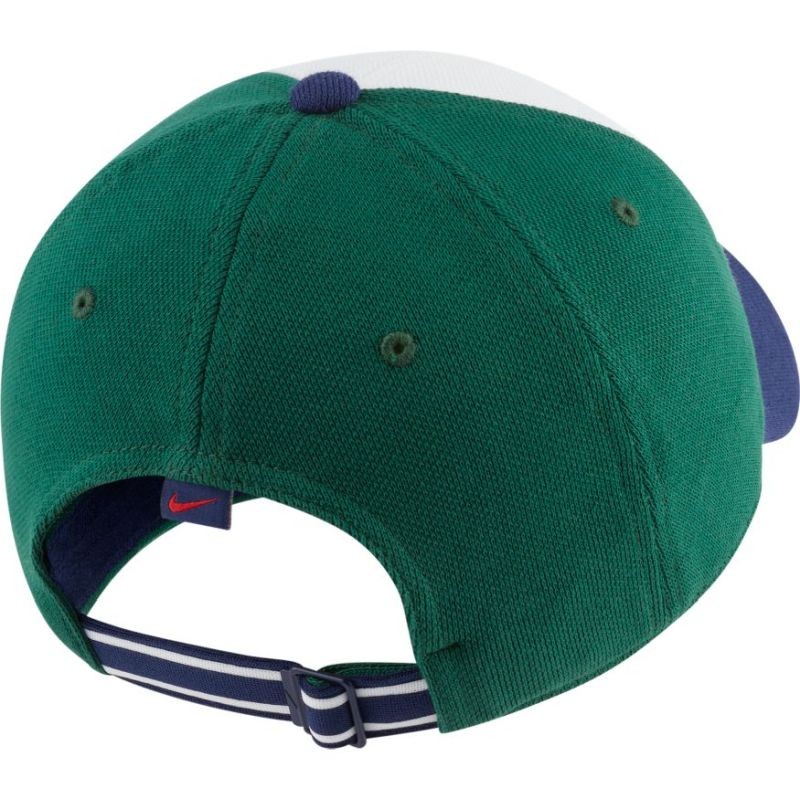 Теннисная кепка Nike H86 Court Logo Cap white/binary blue/gorge green