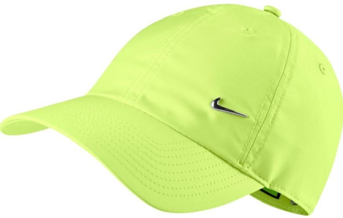 Теннисная кепка Nike H86 Metal Swoosh Cap lime/metallic silver