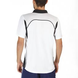 Теннисная футболка мужская Asics Smash white/black поло Теннисная футболка мужская Asics Smash white/black поло