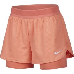 Тенісні шорти жіночі Nike Spring Flex 2in1 Woven Short pink/grey
