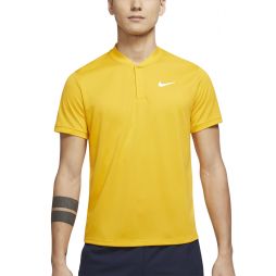 Тенісна футболка чоловіча Nike Court Polo Bladeuniversity gold/white
