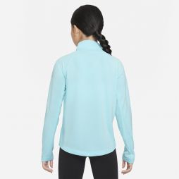 Тенісна футболка дитяча Nike Girls 1/2 Zip Long Sleeve Top blue Тенісна футболка дитяча Nike Girls 1/2 Zip Long Sleeve Top blue