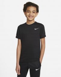 Тенісна футболка дитяча Nike SS Miler Top black Тенісна футболка дитяча Nike SS Miler Top black
