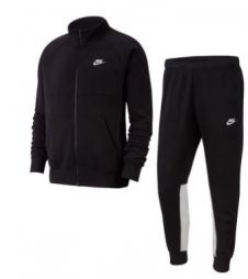 Спортивный костюм Nike Sportswear Fleece Tracksuit black/white Спортивный костюм Nike Sportswear Fleece Tracksuit black/white