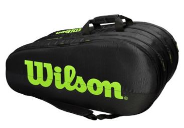 Тенісна сумка Wilson Team 3 Comp black/green