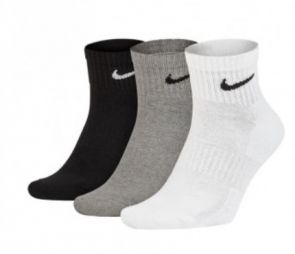 Nike Everyday Lightweight Ankle 3-pack/black/grey/white Nike Everyday Lightweight Ankle 3-pack/black/grey/white