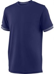 Тенісна футболка дитяча Wilson Team Solid Crew T-Shirt dark blue/white Тенісна футболка дитяча Wilson Team Solid Crew T-Shirt dark blue/white