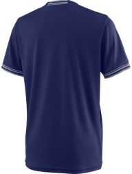 Тенісна футболка дитяча Wilson Team Solid Crew T-Shirt dark blue/white Тенісна футболка дитяча Wilson Team Solid Crew T-Shirt dark blue/white