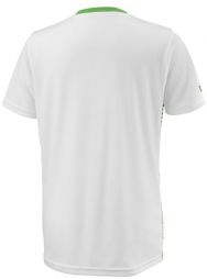 Тенісна футболка дитяча Wilson Team Striped Crew andrean toucan/white Тенісна футболка дитяча Wilson Team Striped Crew andrean toucan/white