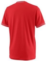 Тенісна футболка дитяча Wilson Team Solid Crew T-Shirt red/white Тенісна футболка дитяча Wilson Team Solid Crew T-Shirt red/white