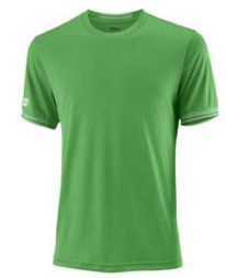 Теннисная футболка мужская Wilson Team Solid Crew T-Shirt Men green/white