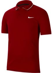 Теннисная футболка мужская Nike Court Dry Team Polo gym red/white/white