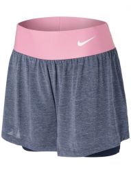 Теннисные шорты женские Nike Court Advantage Short obsidian/obsidian/elemental pink/white
