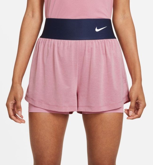 Теннисные шорты женские Nike Court Advantage Short elemental pink/elemental pink/white