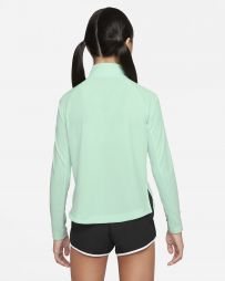 Тенісна футболка дитяча Nike Girls 1/2 Zip Long Sleeve Top mint foam Тенісна футболка дитяча Nike Girls 1/2 Zip Long Sleeve Top mint foam