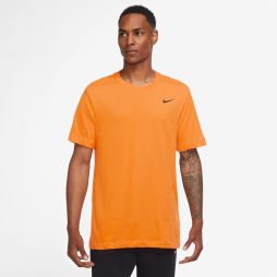 Теннисная футболка мужская Nike Dry Tee Dfc Crew Solid kumquat/black