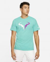 Теннисная футболка мужская Nike Court Tee Rafa washed teal