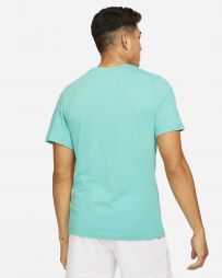 Теннисная футболка мужская Nike Court Tee Rafa washed teal