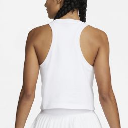 Теннисная майка женская Nike Court Logo Tank white