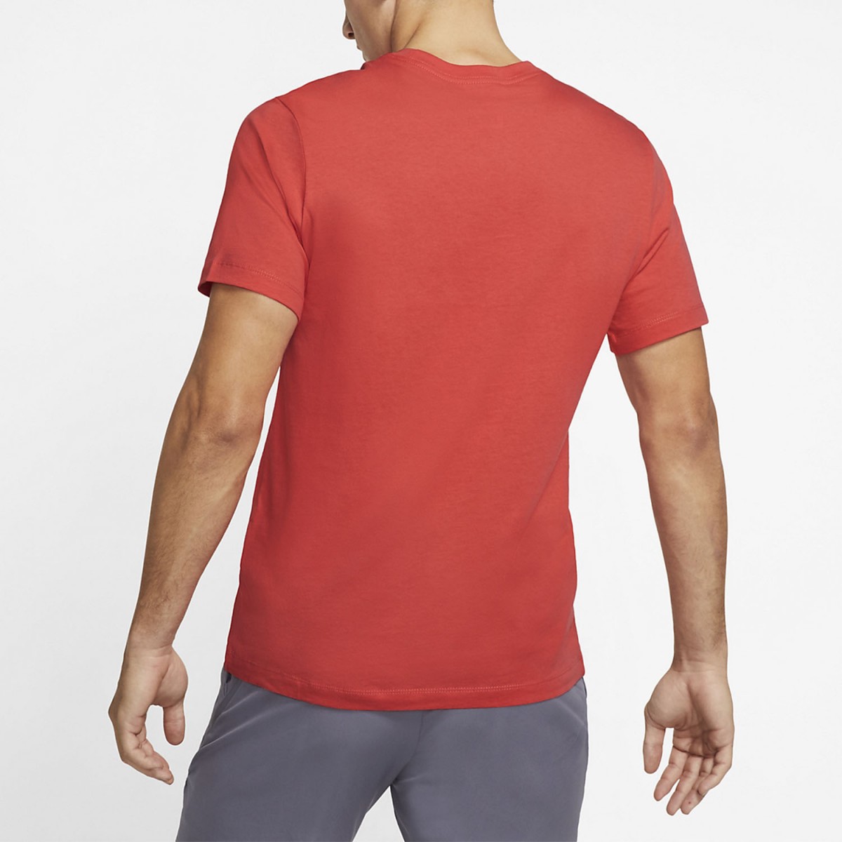 Теннисная футболка мужская Nike Court T-Shirt habanero red/habanero red