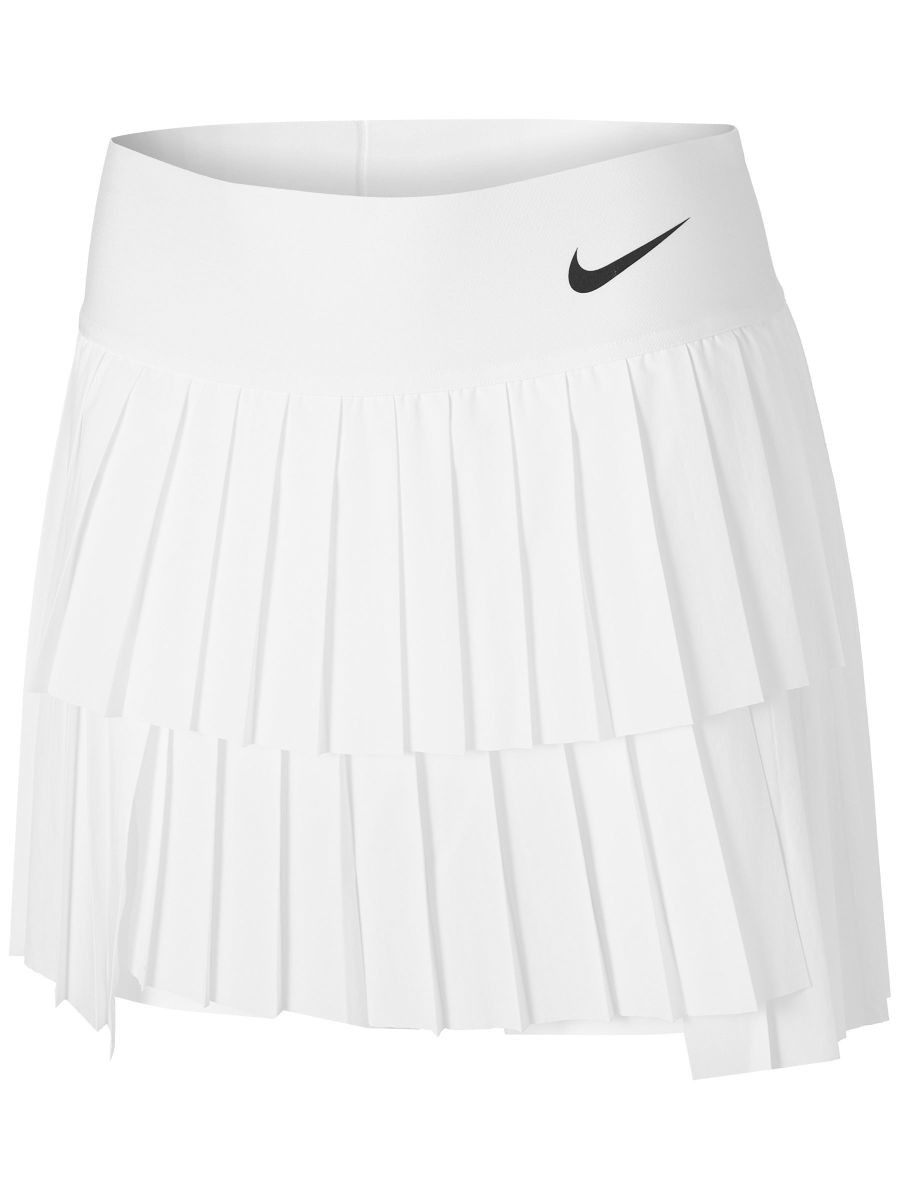 Теннисная юбка женская Nike Court Advantage Skirt Pleated white/black