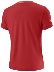 Тенісна футболка дитяча Wilson Team V-Neck T-Shirt red Тенісна футболка дитяча Wilson Team V-Neck T-Shirt red