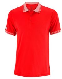 Теннисная футболка мужская Wilson Team Polo Men red/pink