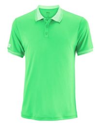 Теннисная футболка мужская Wilson Team Polo Men green/light green
