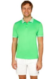 Теннисная футболка мужская Wilson Team Polo Men green/light green