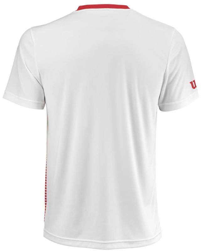 Теннисная футболка детская Wilson Team Striped Crew wilson red/white