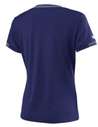 Теннисная футболка женская Wilson Team V-Neck T-Shirt Women blue depths