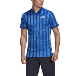 Теннисная футболка мужская Adidas Freelift TSITSIPAS T-Shirt royal blue/white