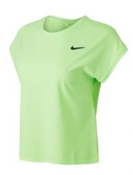 Теннисная футболка женская Nike Court Victory Top SS lime glow/black