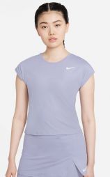 Теннисная футболка женская Nike Court Victory Top SS indigo haze/white