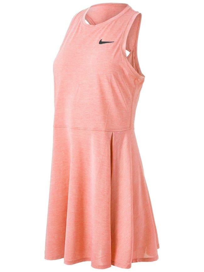 Теннисное платье женское Nike Court Advantage Dress crimson bliss/black