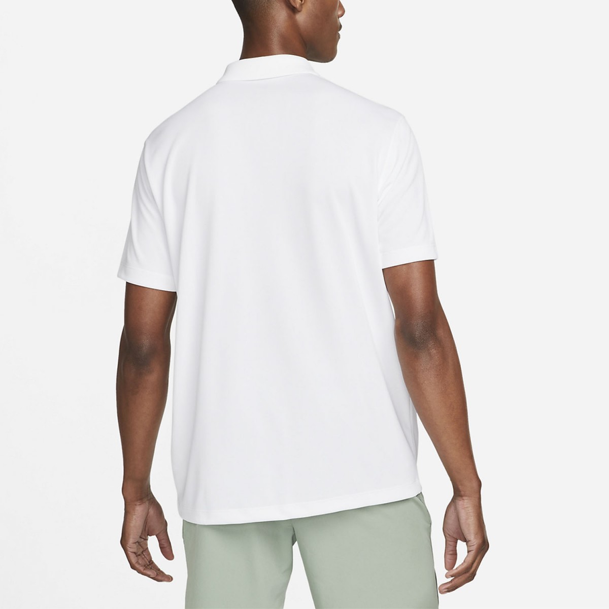 Теннисная футболка мужская Nike Court Solid Polo white/black