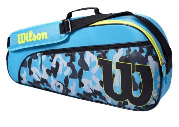 Теннисная сумка Wilson Junior Racket Bag 3 Pk blue/wild lime