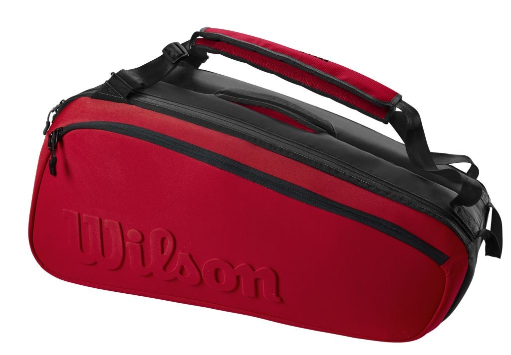 Теннисная сумка Wilson Super Tour 9 PK Clash V2.0 red/black