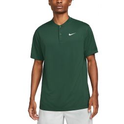Теннисная футболка мужская Nike Blade Solid Polo pro green/white