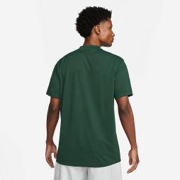 Теннисная футболка мужская Nike Blade Solid Polo pro green/white