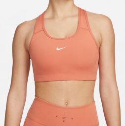 Топ женский Nike Swoosh Bra Non Pad madder root/white