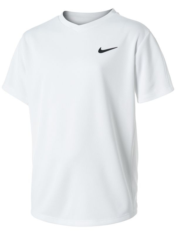 Тенісна футболка дитяча Nike Court Victory SS Top white/white/black