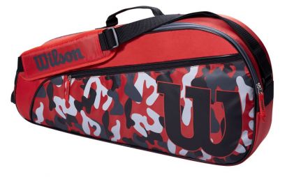 Тенісна сумка Wilson Junior Racket Bag 3 Pk red/grey/black