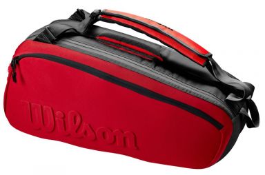 Теннисная сумка Wilson Super Tour 6 PK Clash V2.0 red/black