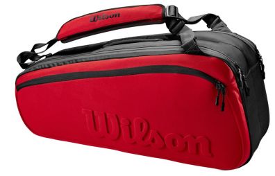 Теннисная сумка Wilson Super Tour 6 PK Clash V2.0 red/black