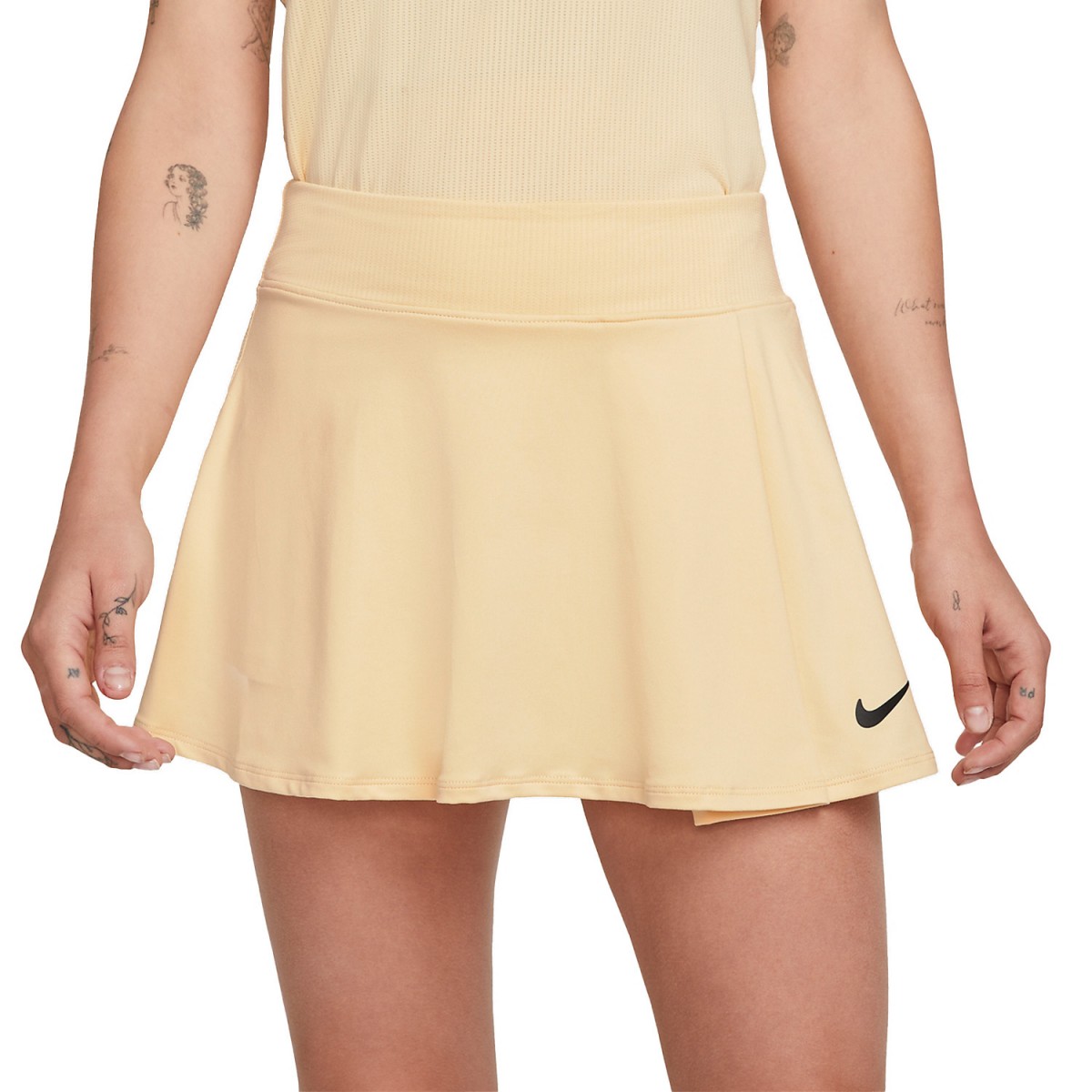 Теннисная юбка женская Nike Flouncy Skirt pale vanilla/black