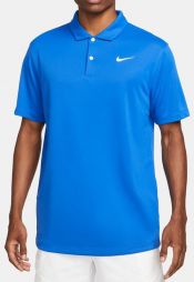 Теннисная футболка мужская Nike Court Solid Polo game royal/white