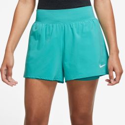 Теннисные шорты женские Nike Court Victory Short washed teal/white
