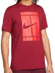Теннисная футболка мужская Nike Spring Seasonal Court T-Shirt pomoegranate