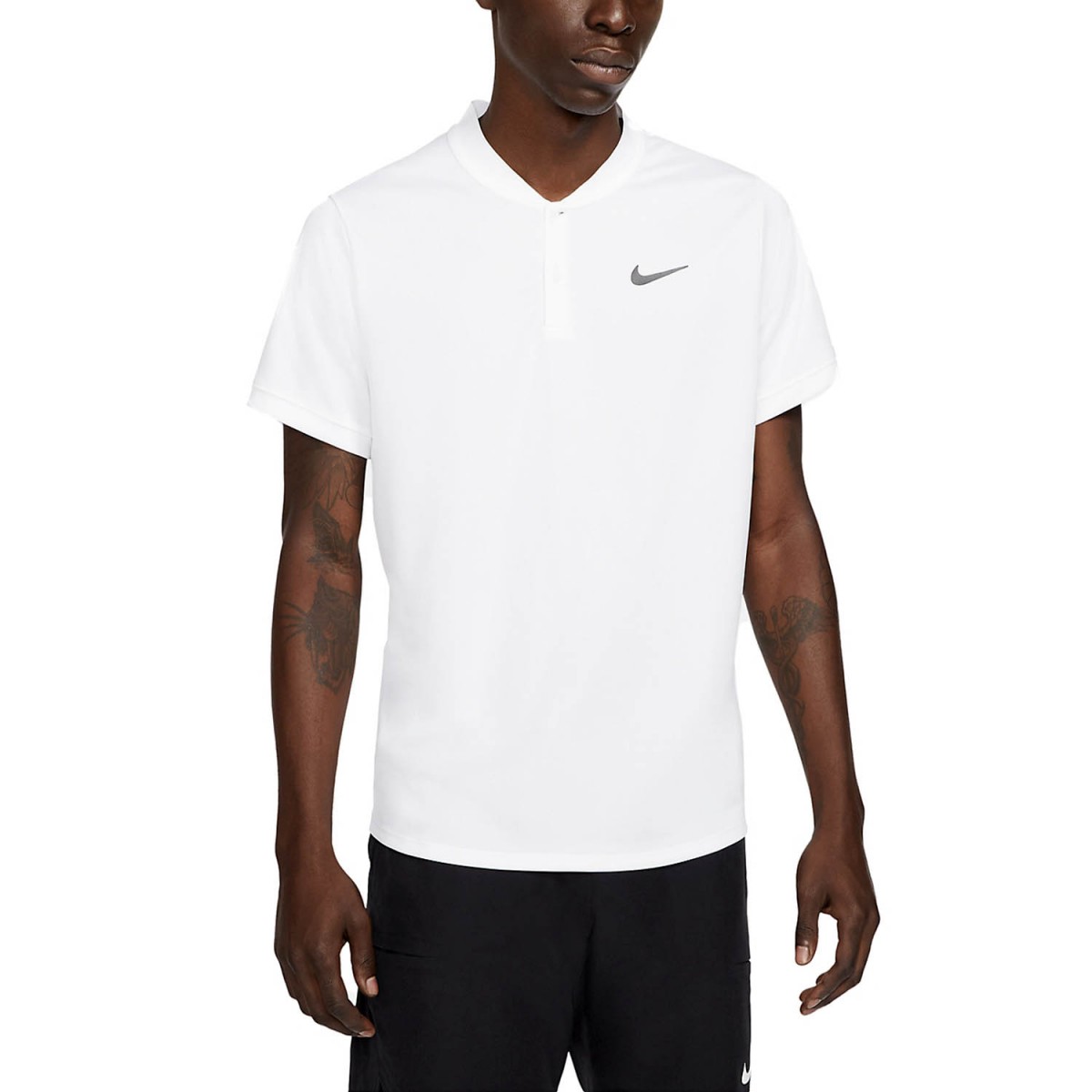 Теннисная футболка мужская Nike Court Polo Blade white/white/black